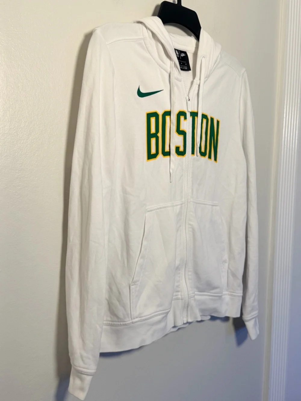 Women's Nike Boston Celtics City Edition Wordmark Essential Full-Zip Hoodie